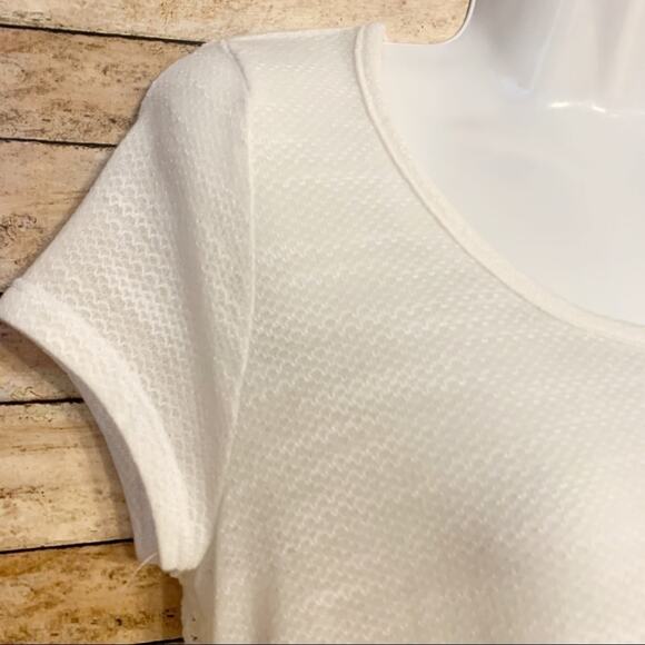 White Flowy Lace Back Top by Almost Famous Y2K - Picture 3 of 8